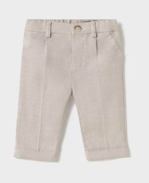 Newborn Dress Pants - Dune-Little Sprout
