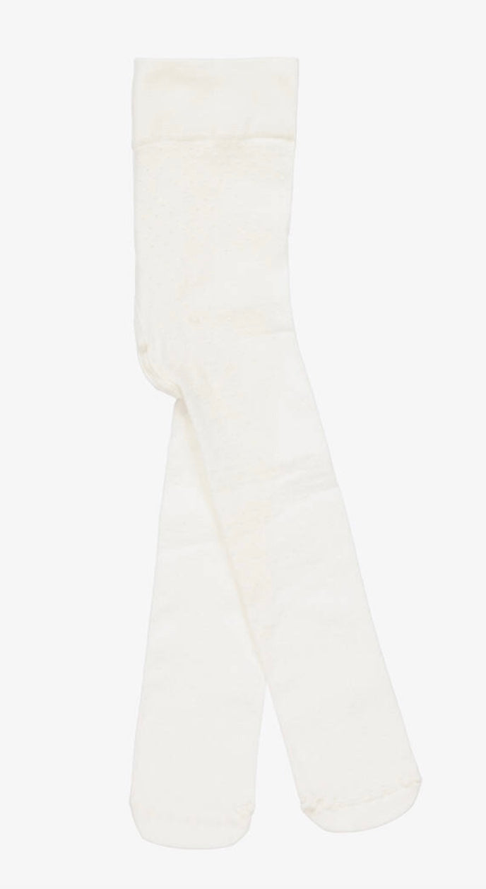 Plumeti Tights - White-Little Sprout