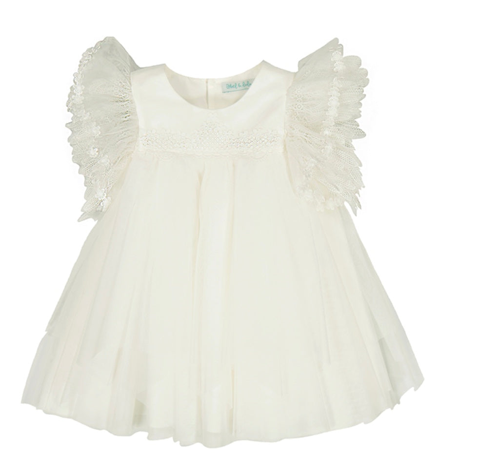 Tulle Dress - Cream-Little Sprout