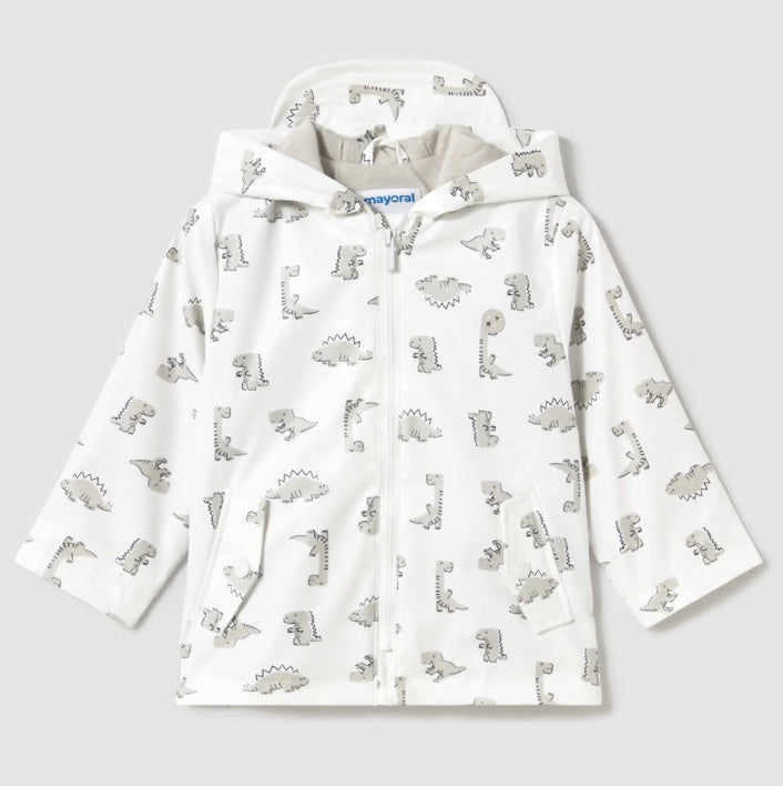 Baby Water Repellent Raincoat - Bone-Little Sprout