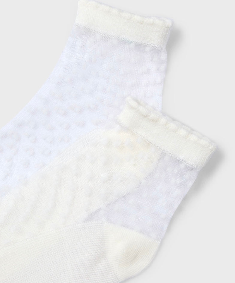 Polka Dot Socks - Natural-Little Sprout