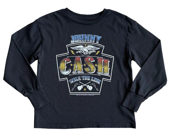 Johnny Cash Organic Long Sleeve Tee-Little Sprout
