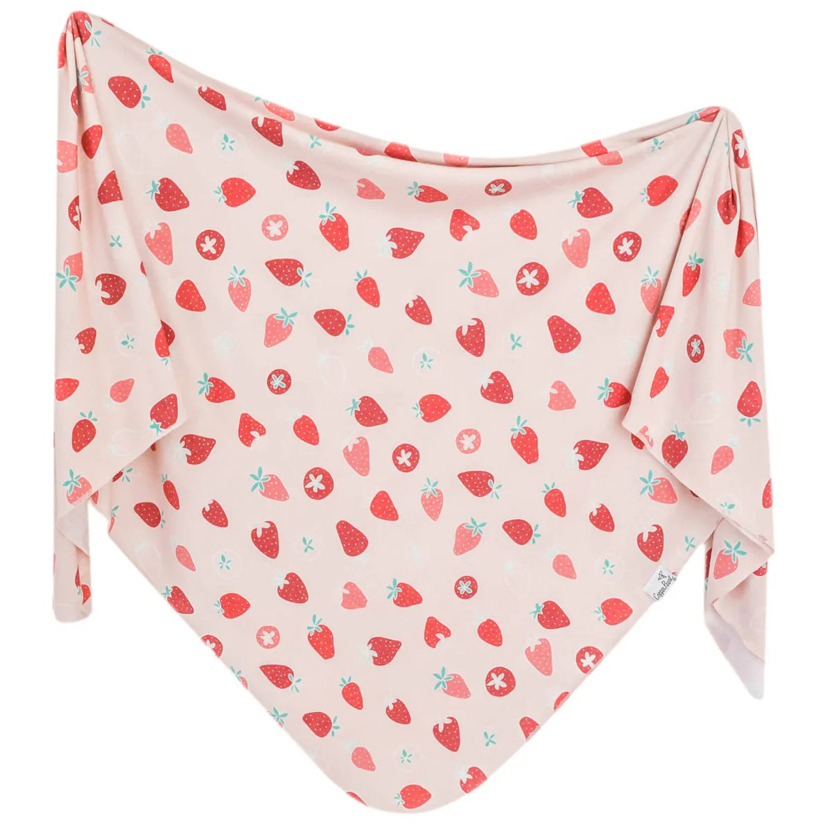 Knit Blanket Single - Strawberry-Little Sprout