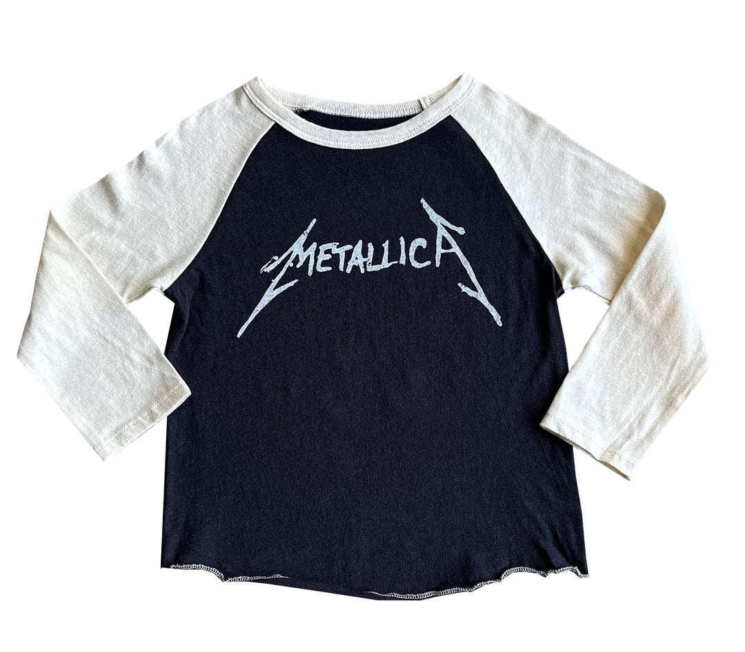 Metallica Recycled Raglan Tee-Little Sprout