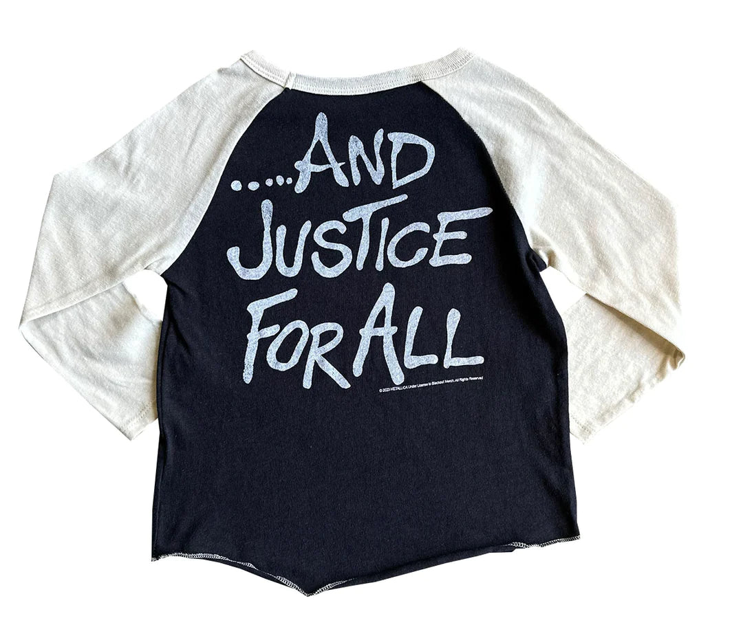 Metallica Recycled Raglan Tee-Little Sprout