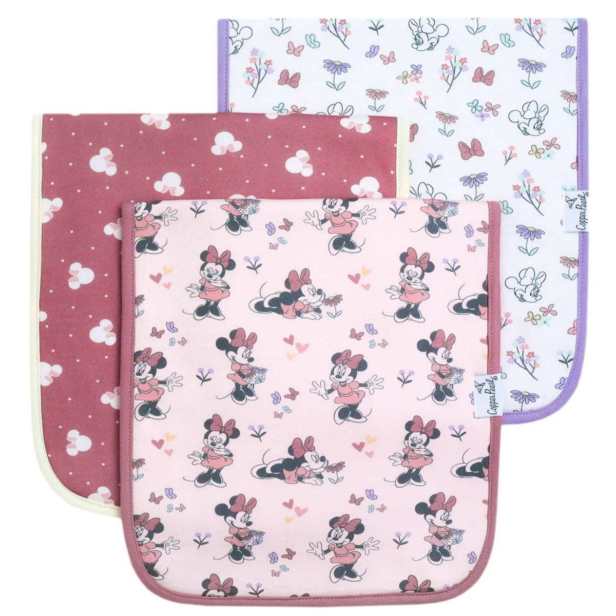 Burp Cloth Set (3-Pack) - Minnie Mouse-Little Sprout