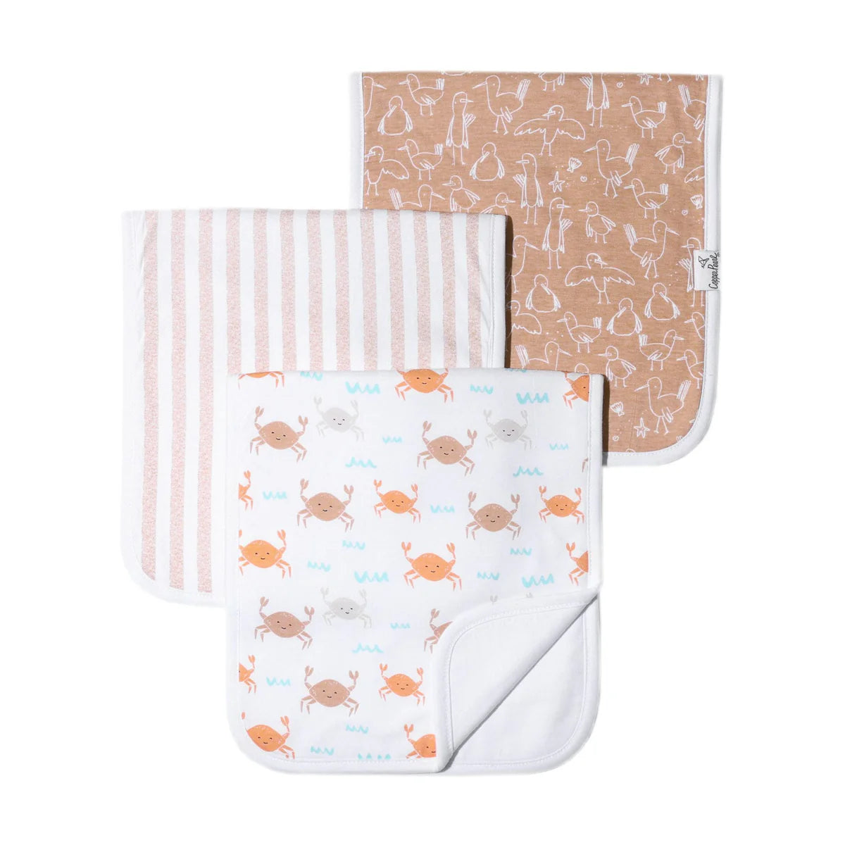 Burp Cloth Set (3-Pack) - Tide-Little Sprout