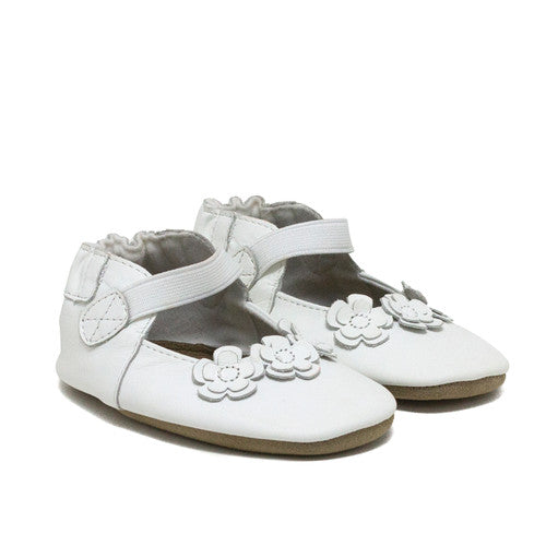 Briana Soft Sole White-Little Sprout