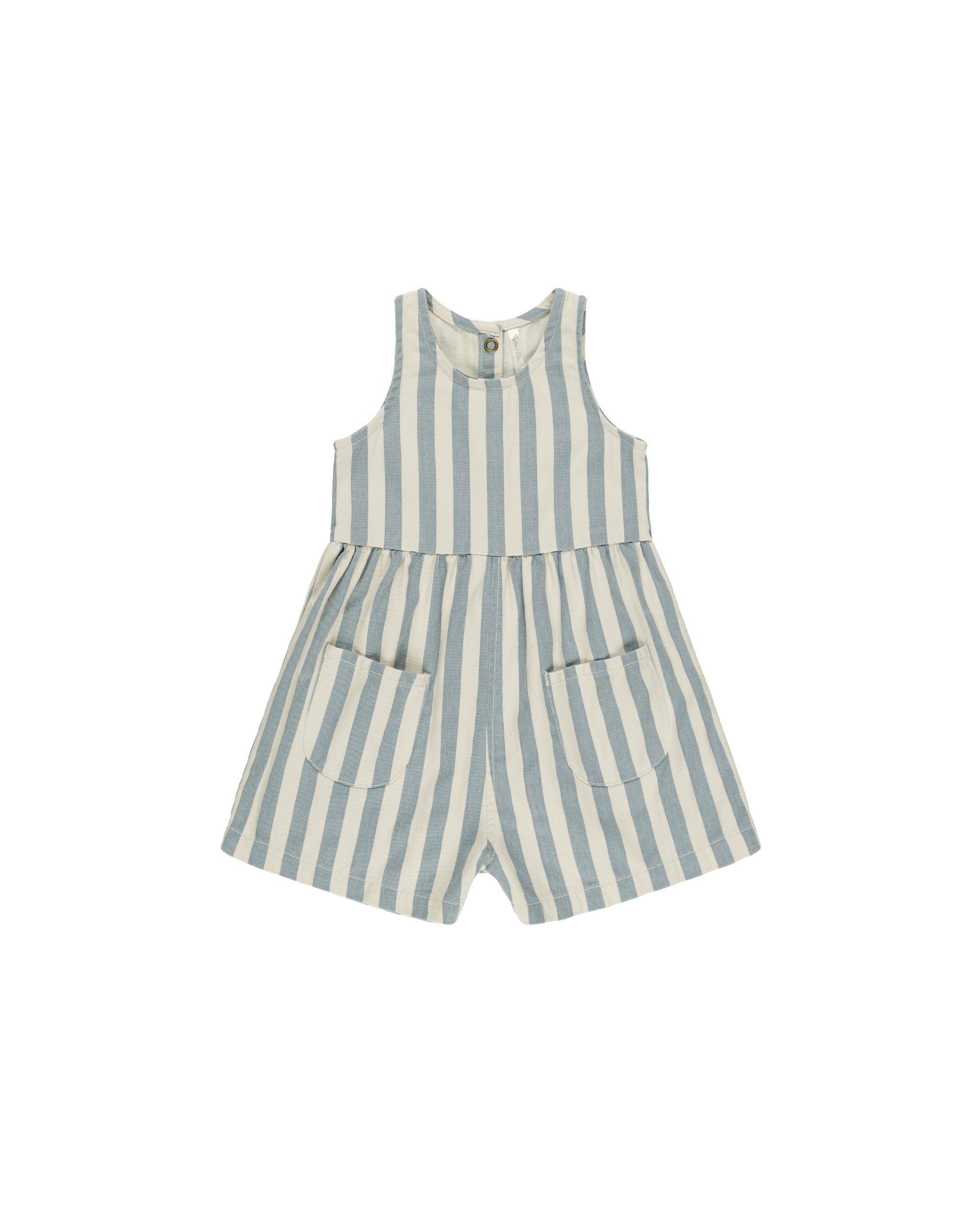 Dani Romper - Ocean Stripe-Little Sprout