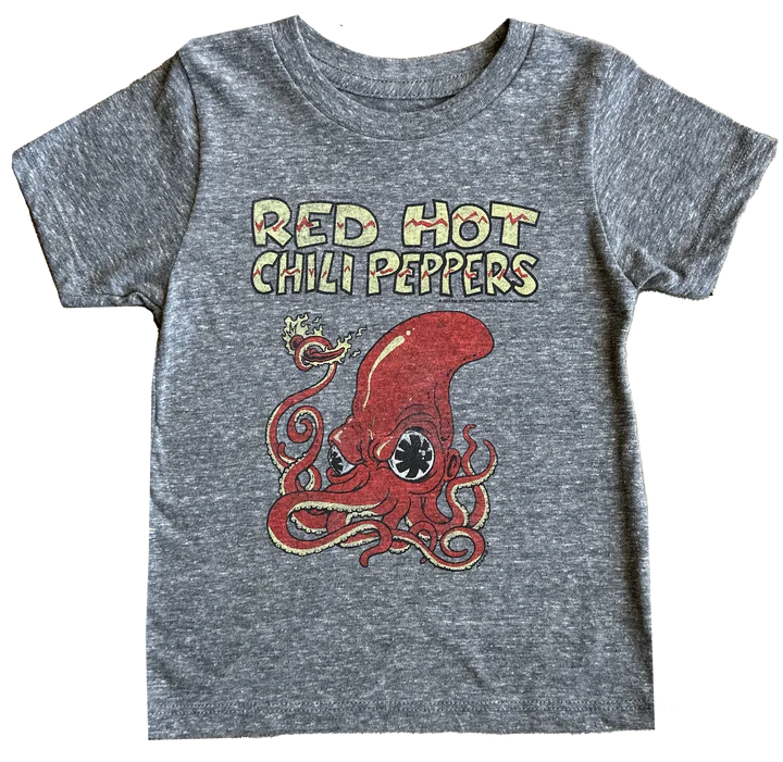 Red Hot Chili Peppers Short Sleeve Tee - Tri Blend Grey-Little Sprout