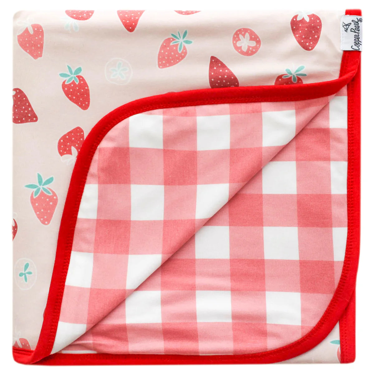 3-Layer Stretchy Quilt - Strawberry-Little Sprout