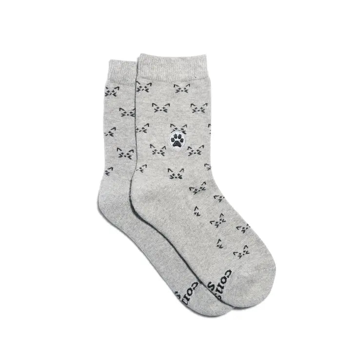 Kids Socks that Save Cats 4-6Y-Little Sprout