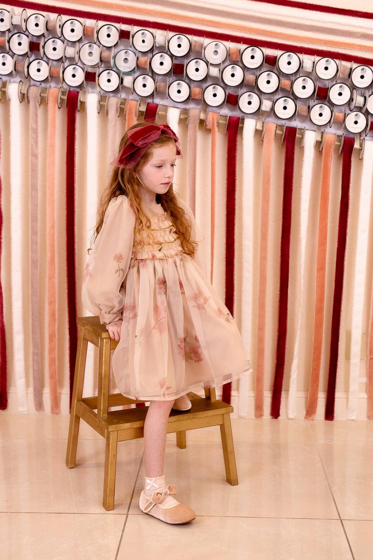 Primrose Bow Headband - Mushroom Taupe (Handmade in the USA!): Mushroom Taupe-Little Sprout