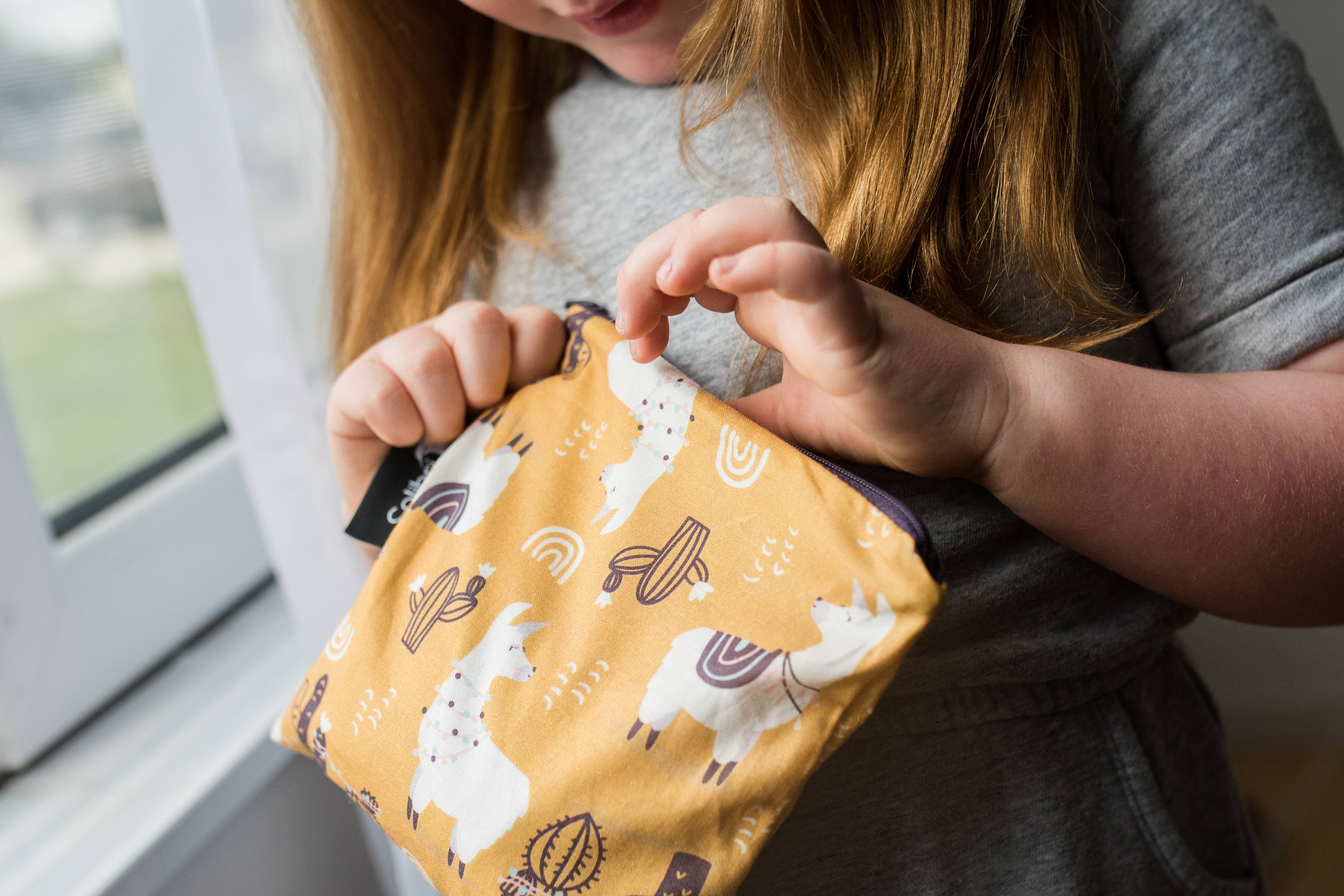Llama Reusable Snack Bag - Large-Little Sprout