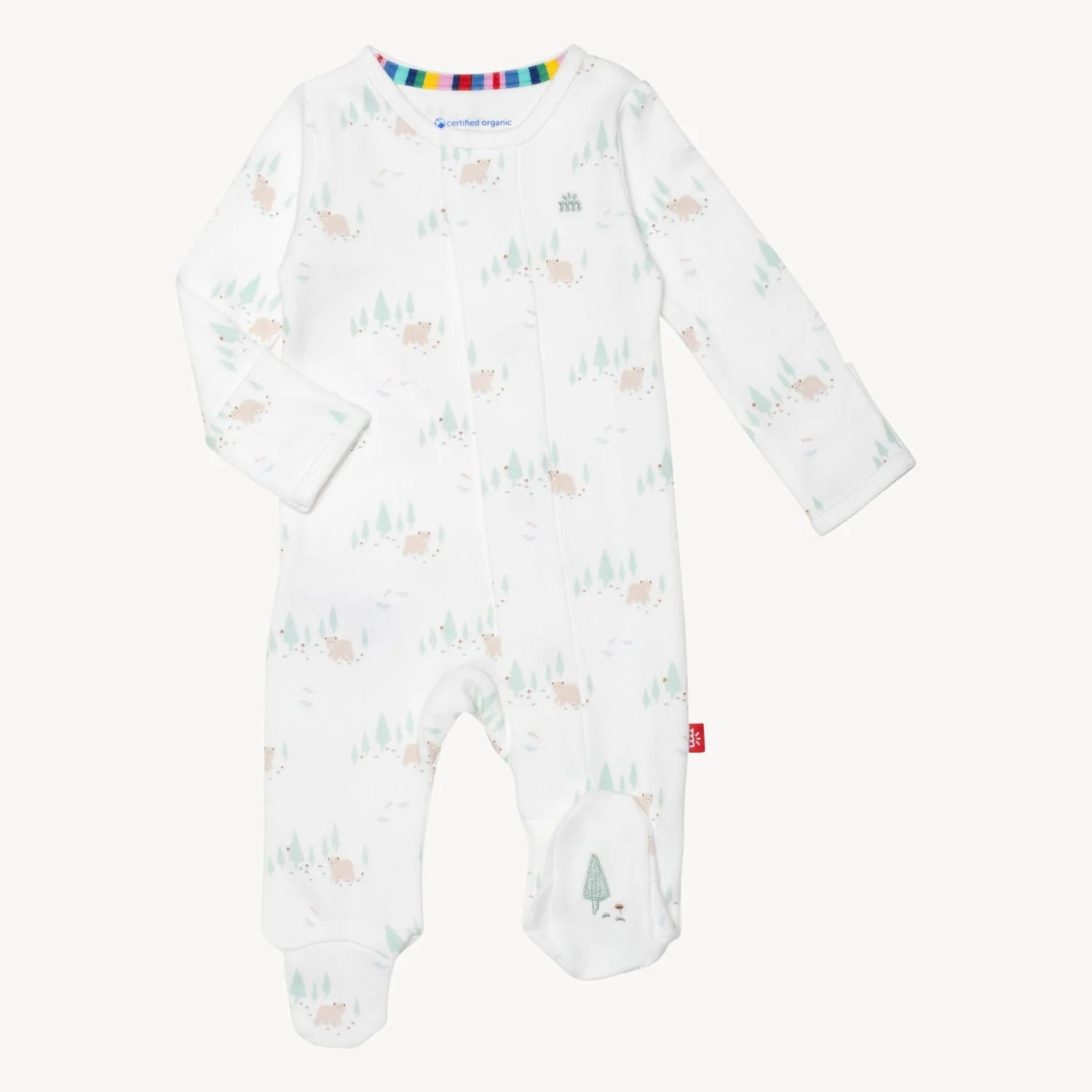 Babe in the Woods Organic Cotton Footie-Little Sprout