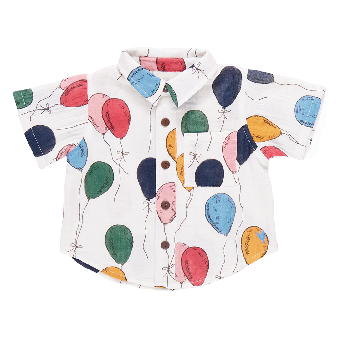 Baby Boys Jack Shirt - Balloon Bunches SP25-Little Sprout