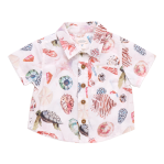 Baby Boys Jack Shirt - Watercolor Shells-Little Sprout