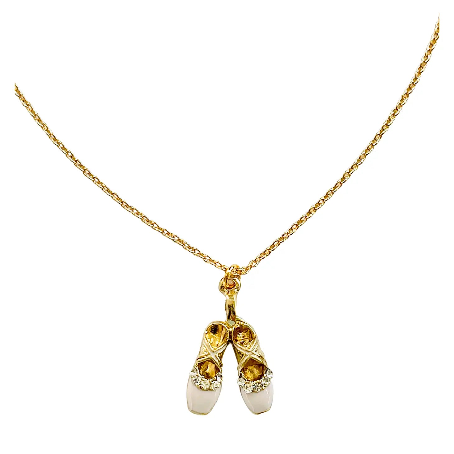 Ballet Slippers Dance Charm Necklace-Little Sprout