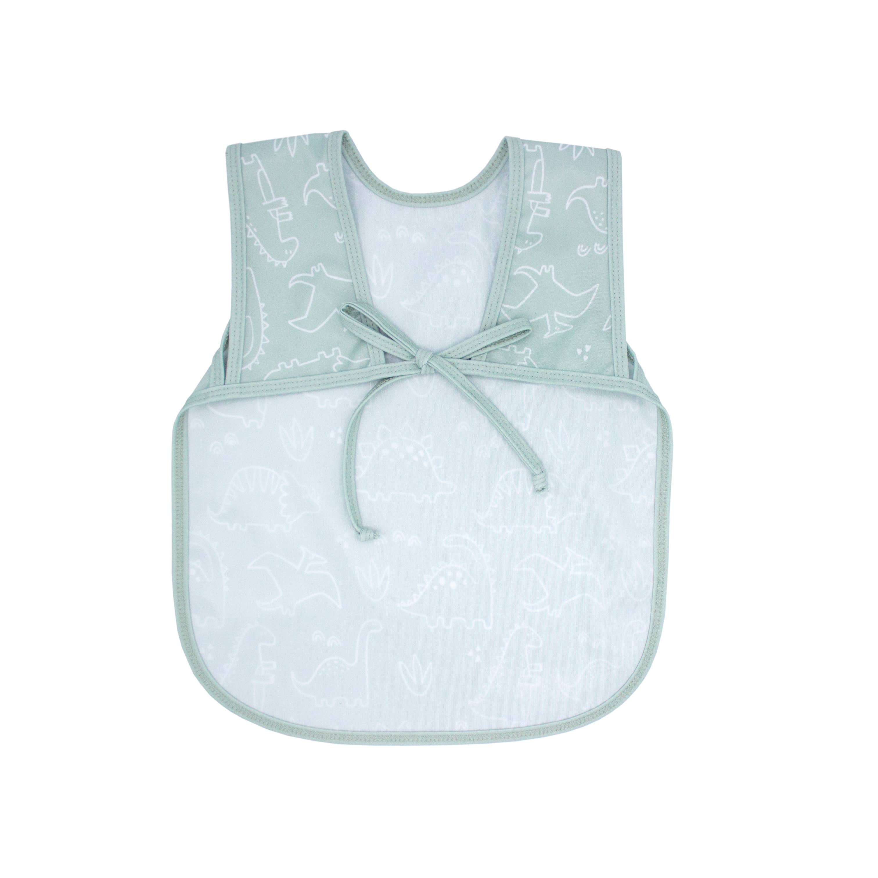 Dino Friends (Sage) Bapron: Toddler (6m-3T)-Little Sprout