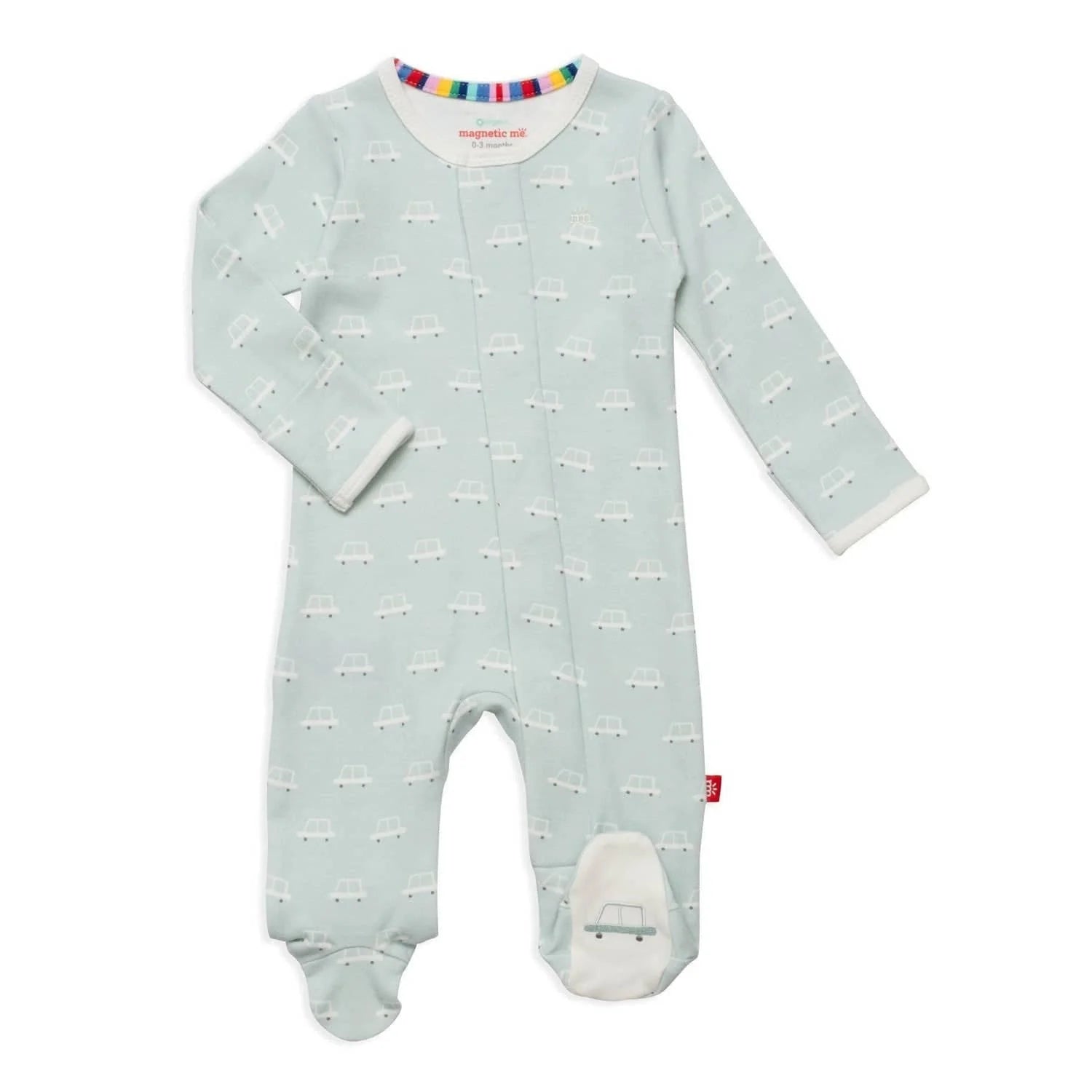 Organic Cotton Footie - Beep Beep-Little Sprout