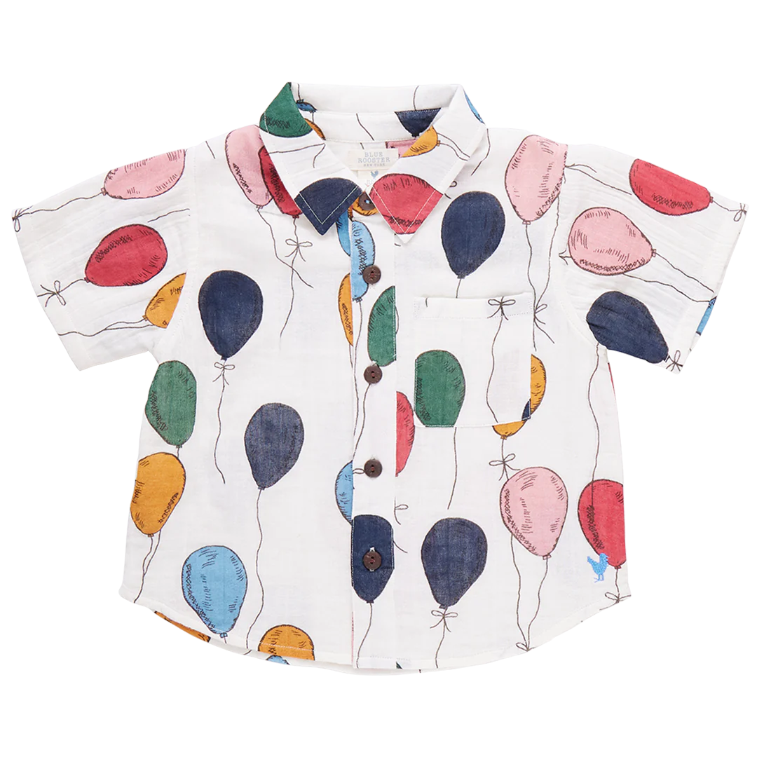Boys Jack Shirt - Balloon Bunches SP25-Little Sprout