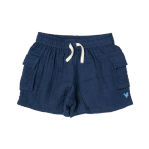 Boys Pull On Short - Navy-Little Sprout