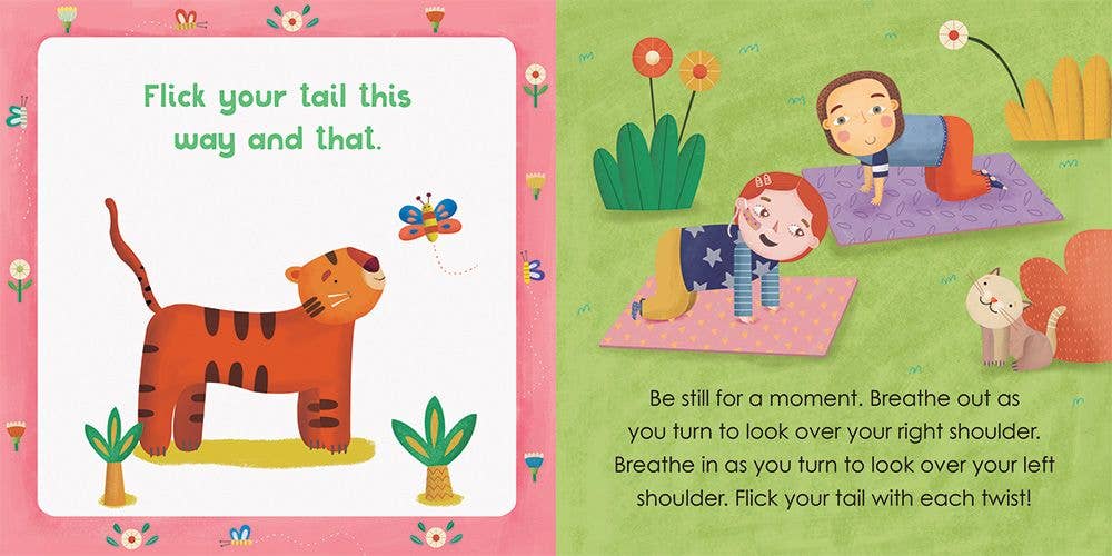Yoga Tots: Happy Tiger: Board Book-Little Sprout