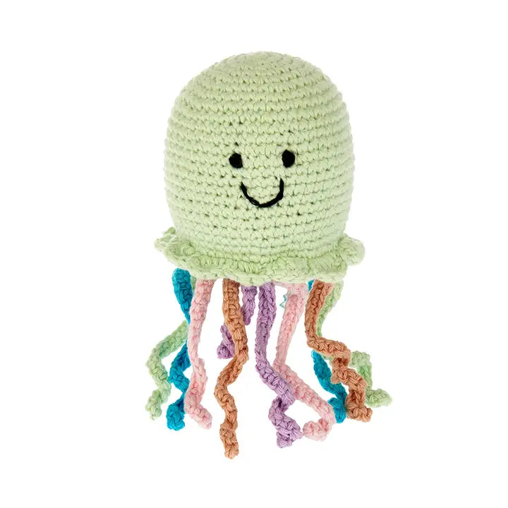 Plush Ocean Toy - Jellyfish Rattle-Little Sprout
