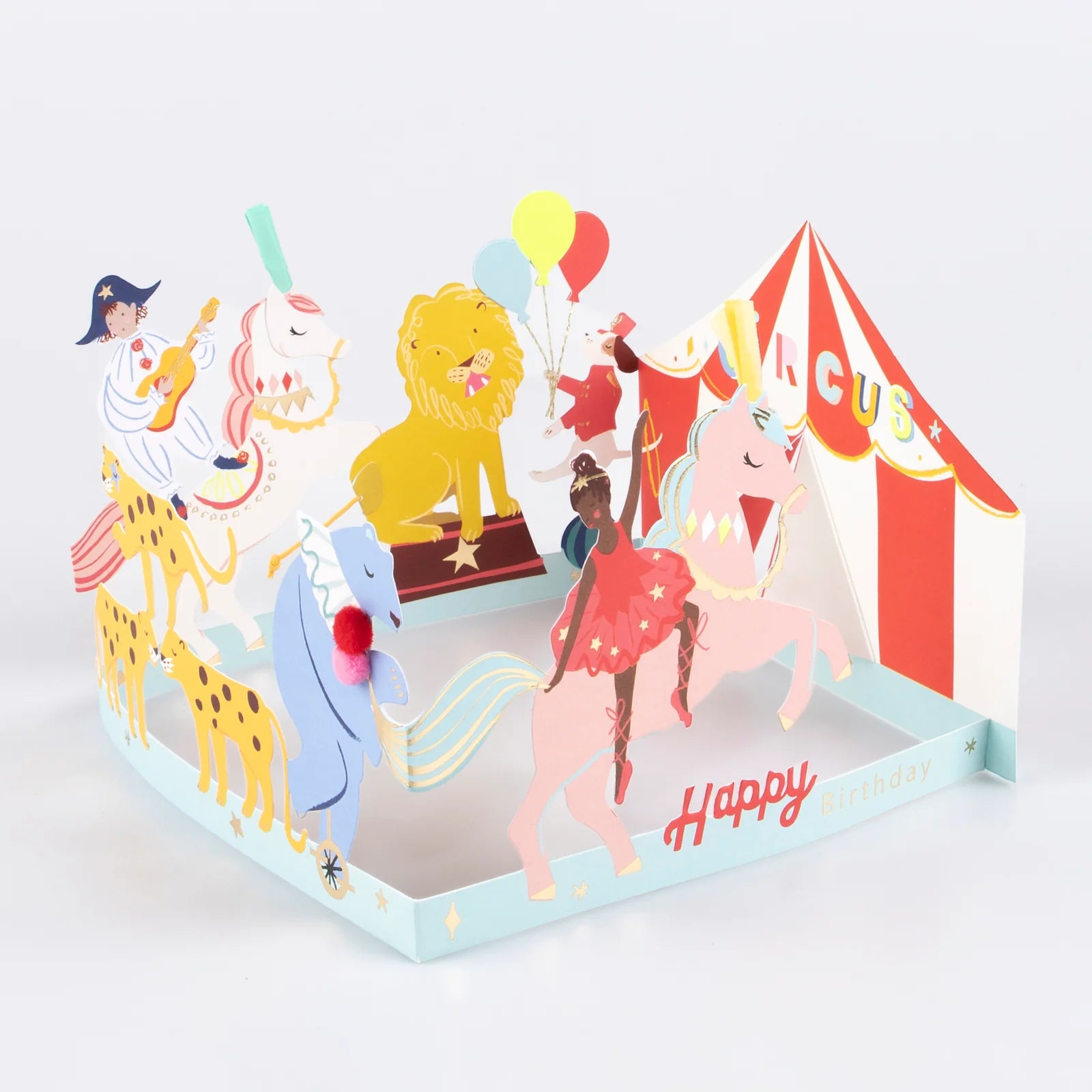 Circus Concertina Birthday Card-Little Sprout
