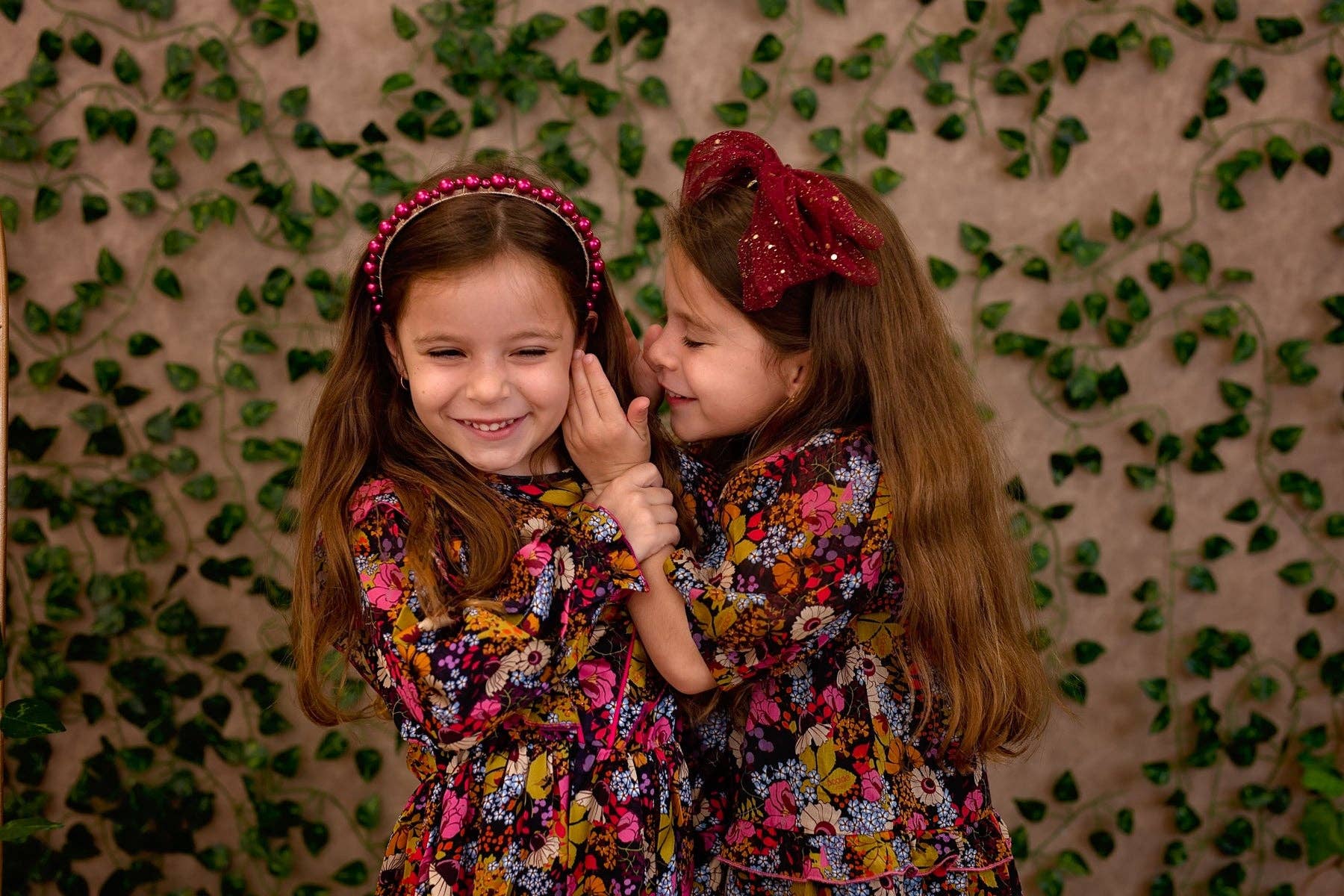 Ava Dot Headband - Burgundy: Burgundy-Little Sprout