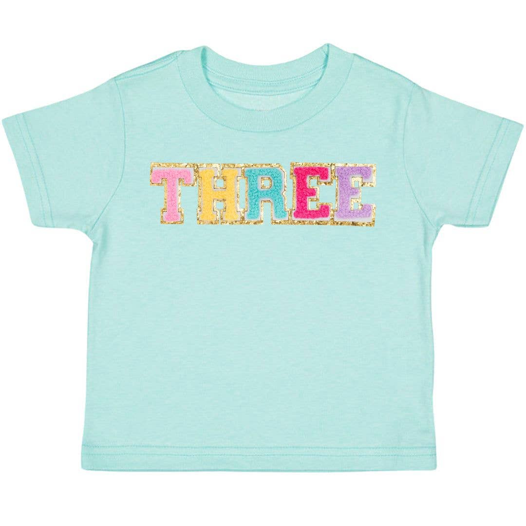 Third Birthday Patch Short Sleeve T-Shirt - Kids Birthday: 4T-Little Sprout