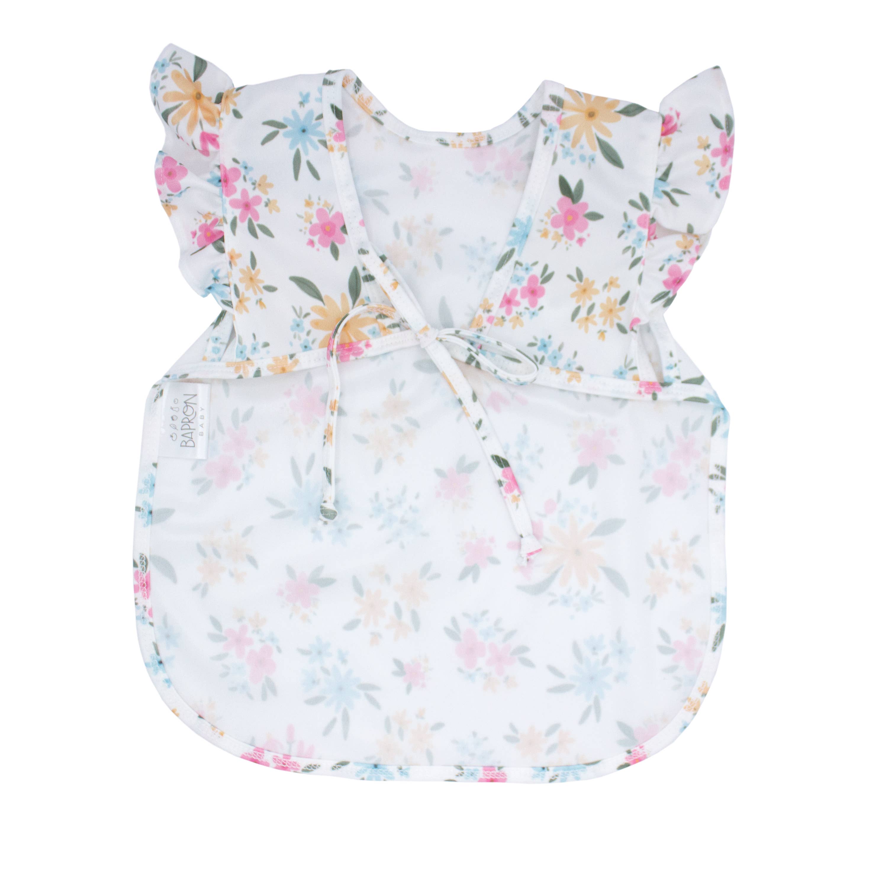 Pastel Floral Flutter Bapron: Toddler (6m-3T)