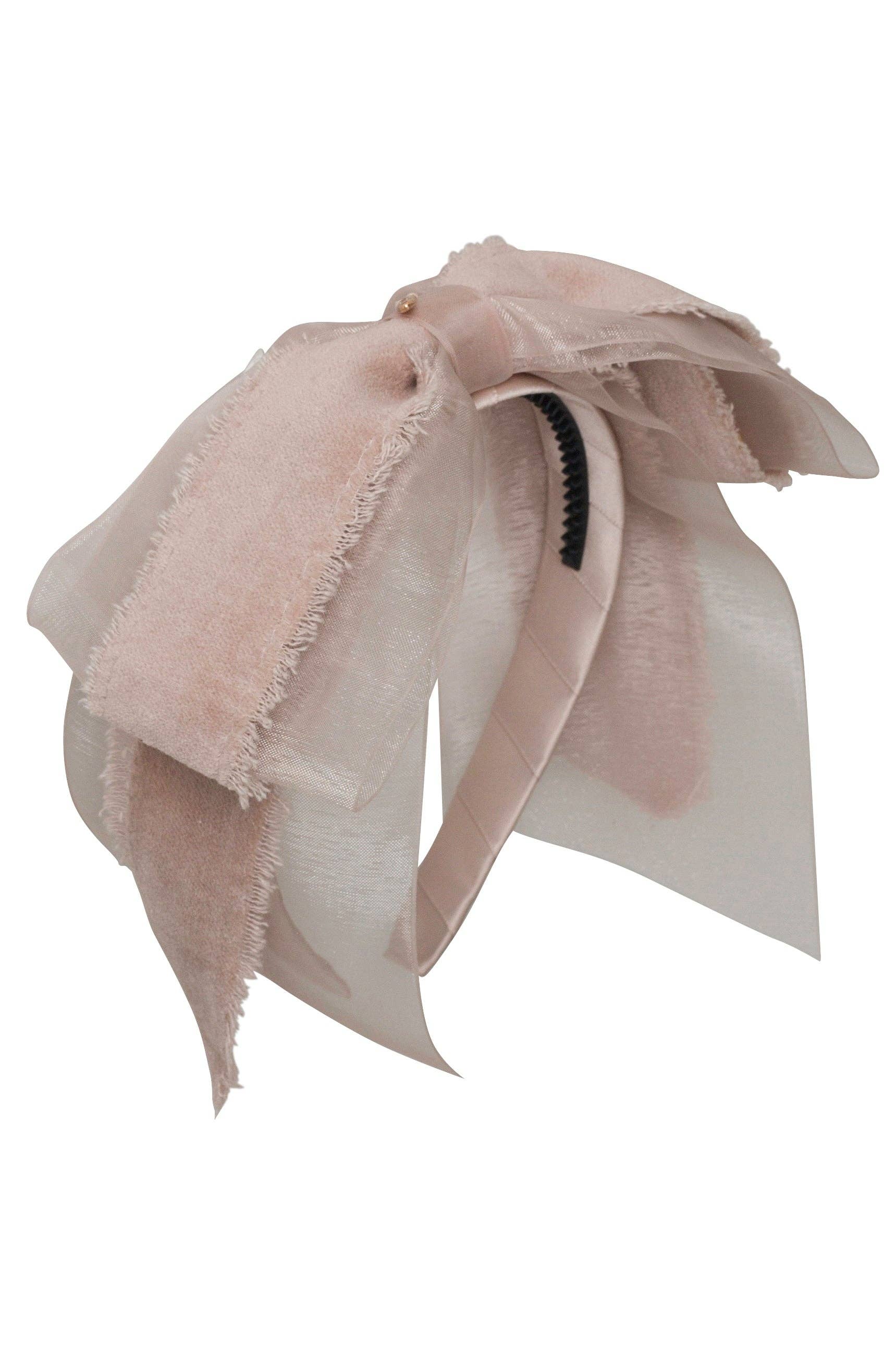 Primrose Bow Headband - Mushroom Taupe (Handmade in the USA!): Mushroom Taupe-Little Sprout