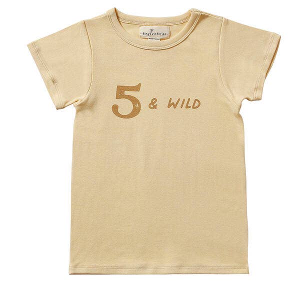 Five and Wild Birthday Tee Little Sprout