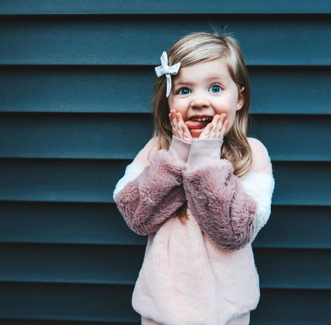 Blush Pink Hand Tied Pigtail Bows: 1 Bow on Headband-Little Sprout