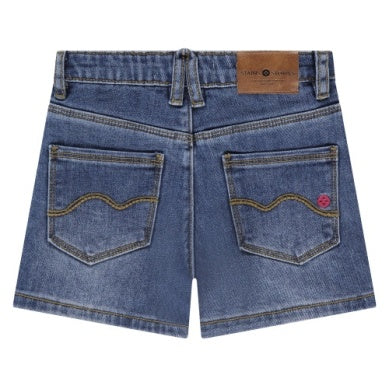 Denim Shorts - Dark Blue-Little Sprout