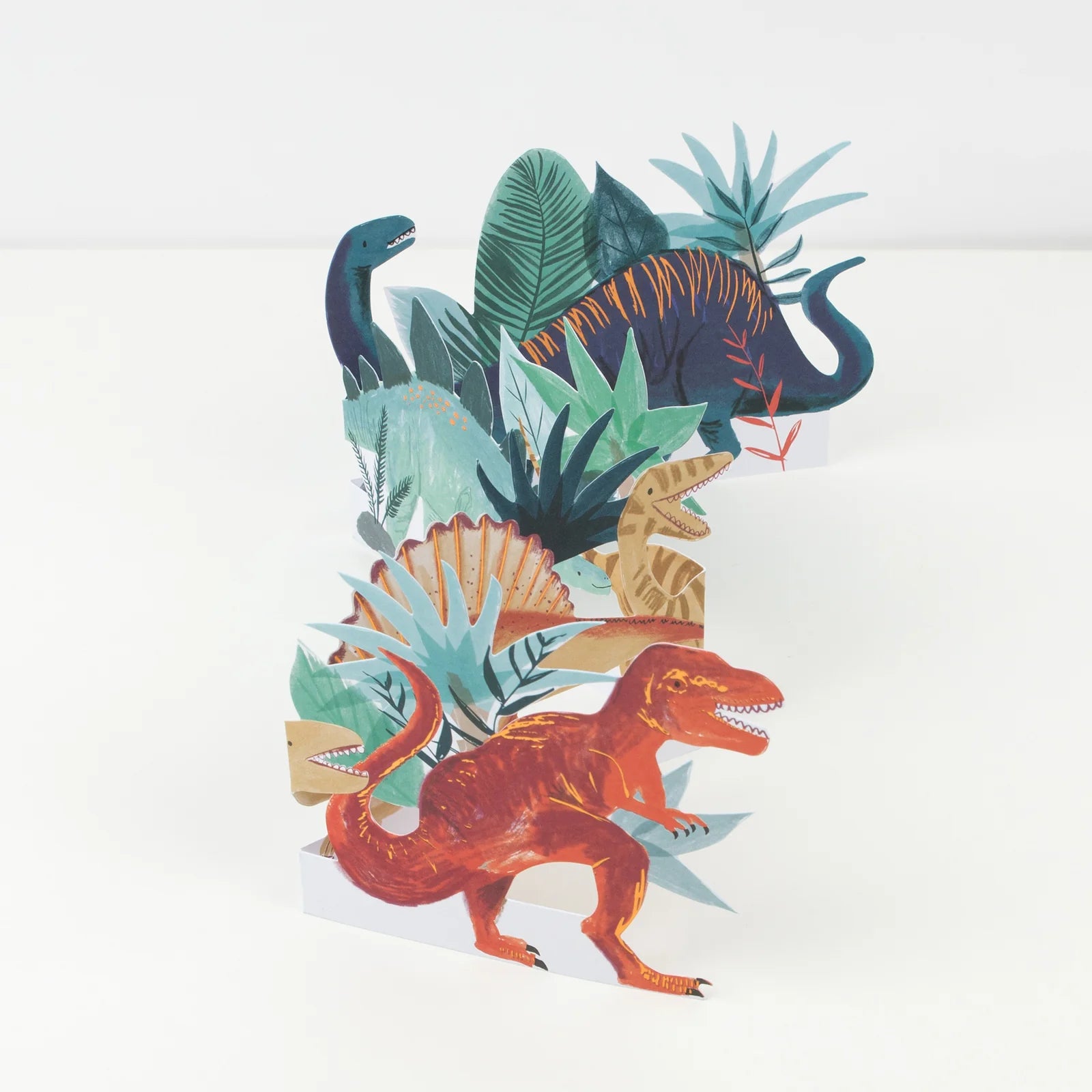 Dinosaur Concertina Birthday Card-Little Sprout