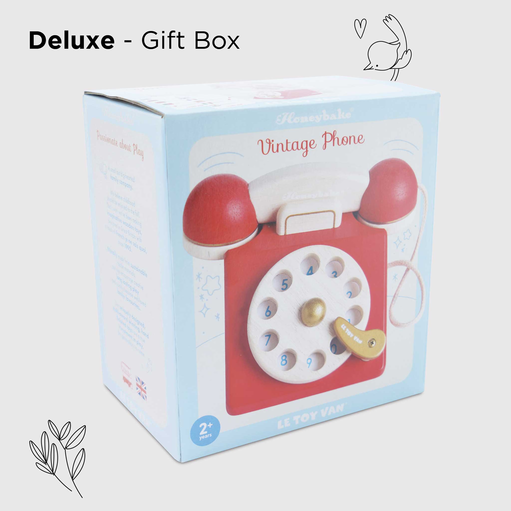 Vintage Wooden Phone-Little Sprout