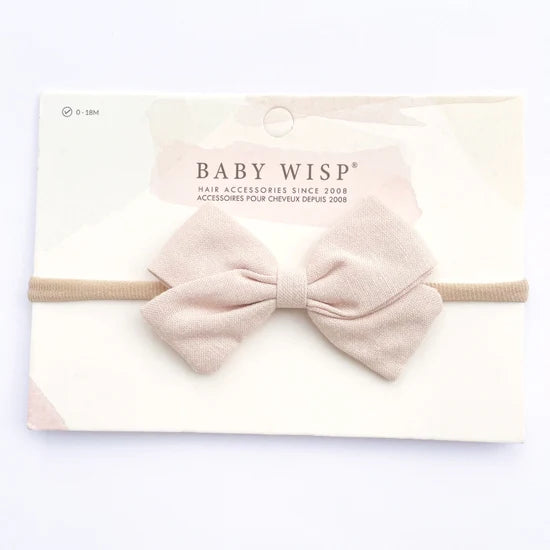 Emma Fabric Baby Bow Infant Headband-Little Sprout