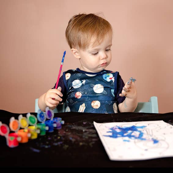 Outer Space Bapron: Toddler (6m-3T)