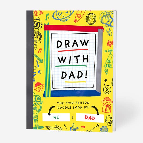 Draw With Dad! (Kids Doodle Coloring Book)-Little Sprout