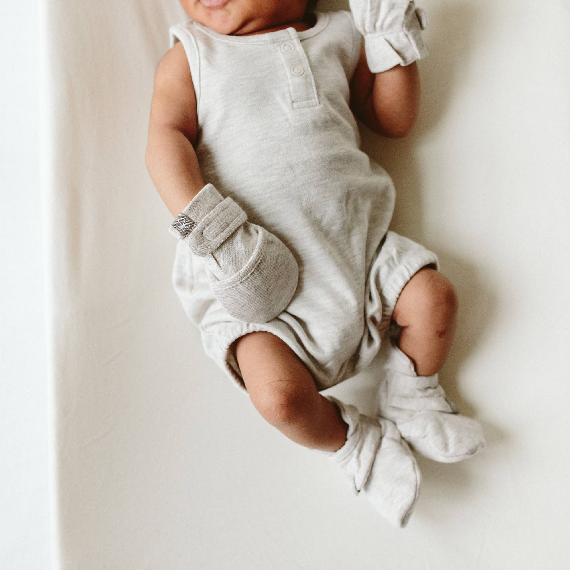 Viscose Bamboo + Organic Cotton Baby Boots - Storm Gray: 0-3M-Little Sprout