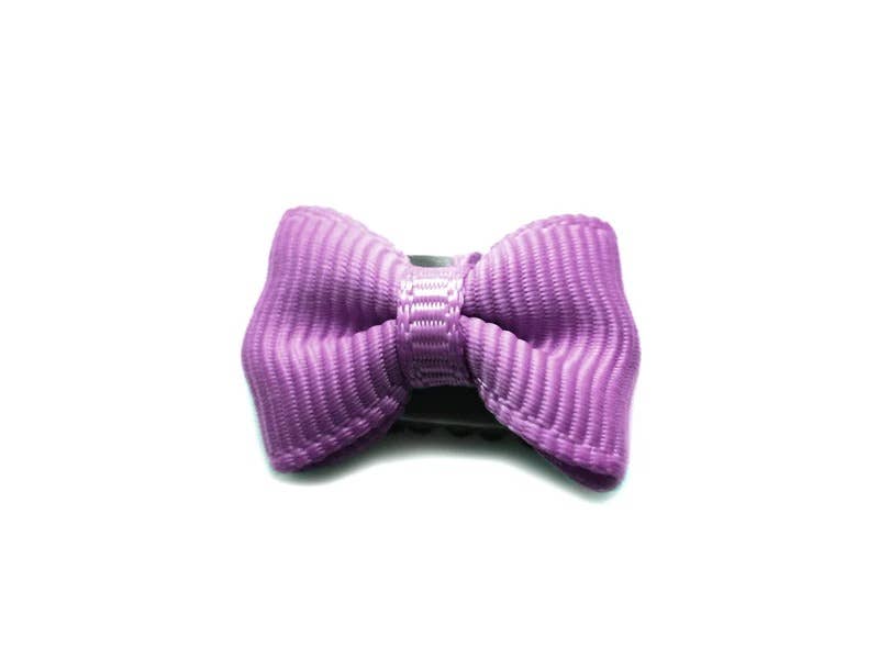 Mini Wisp Clip Tiny Tuxedo Baby Bow Hair Clips Mini Bows: Burgundy-Little Sprout