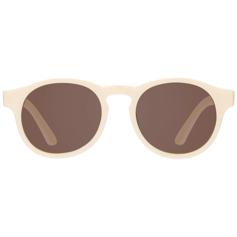 Baby & Kids Sweet Cream Keyhole Sunglasses with Amber Lens - Ages 6+-Little Sprout