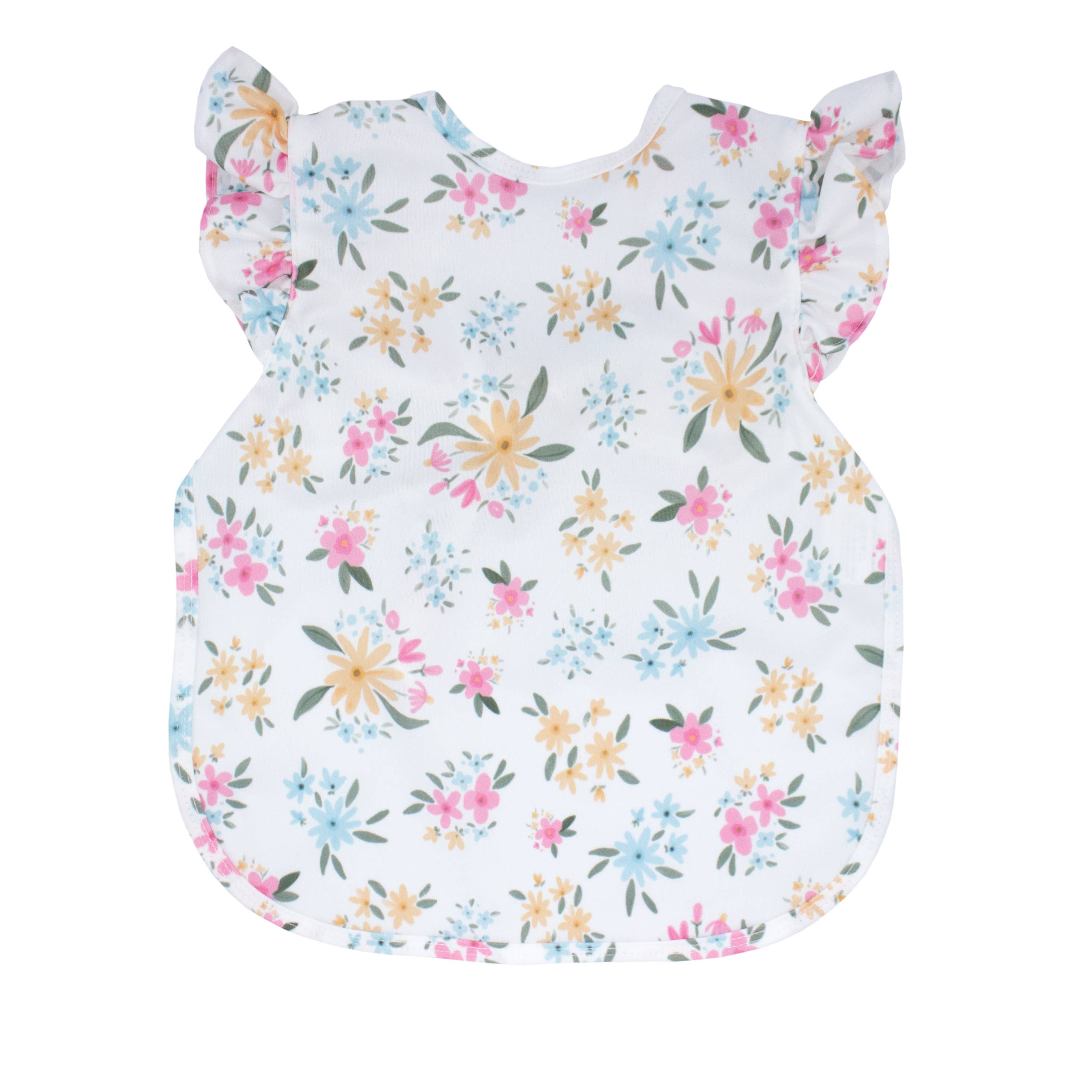 Pastel Floral Flutter Bapron: Toddler (6m-3T)