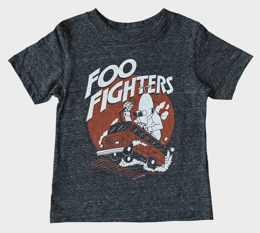 Foo Fighters Short Sleeve Tee - Tri Black-Little Sprout
