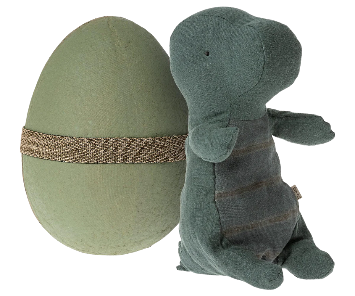 Gantosaurus in Egg, Small Dark Petrol-Little Sprout