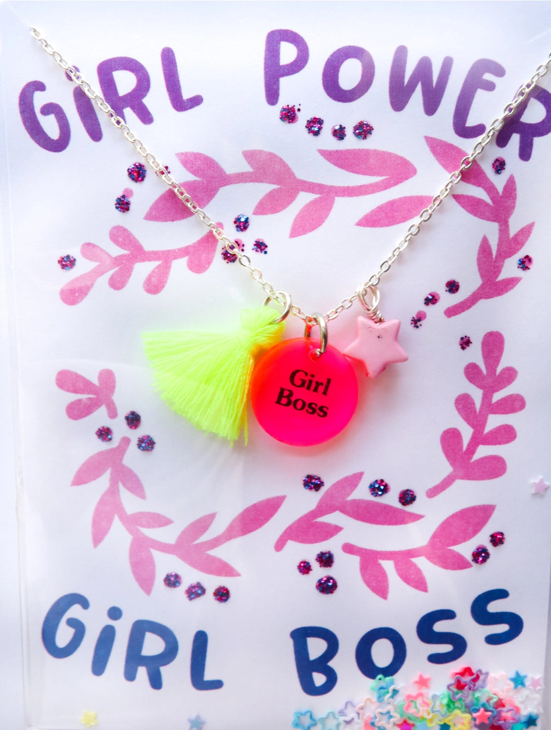 Girl Power Girl Boss Necklace-Little Sprout