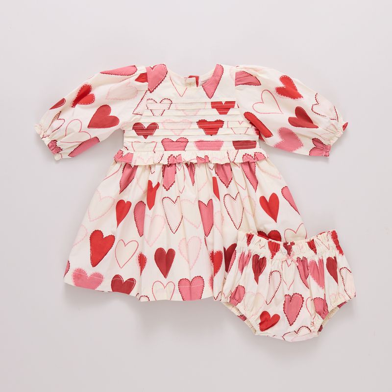 baby Girls Renee Dress Set Gradient Hearts Little Sprout