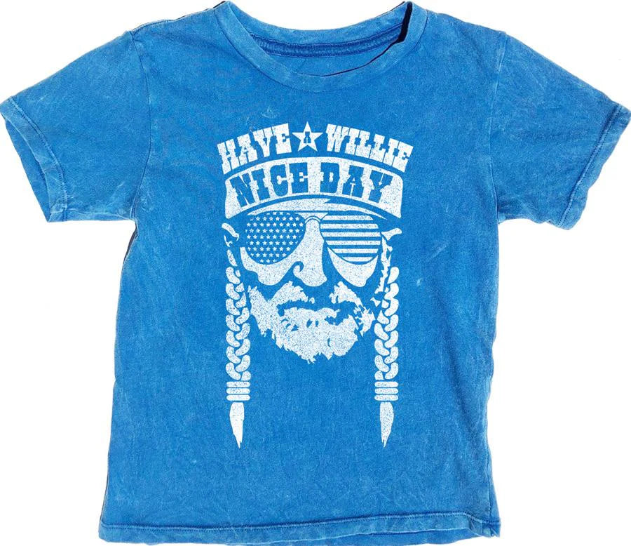 Have A Willie Nice Day Simple T-Shirt - Bluebird-Little Sprout